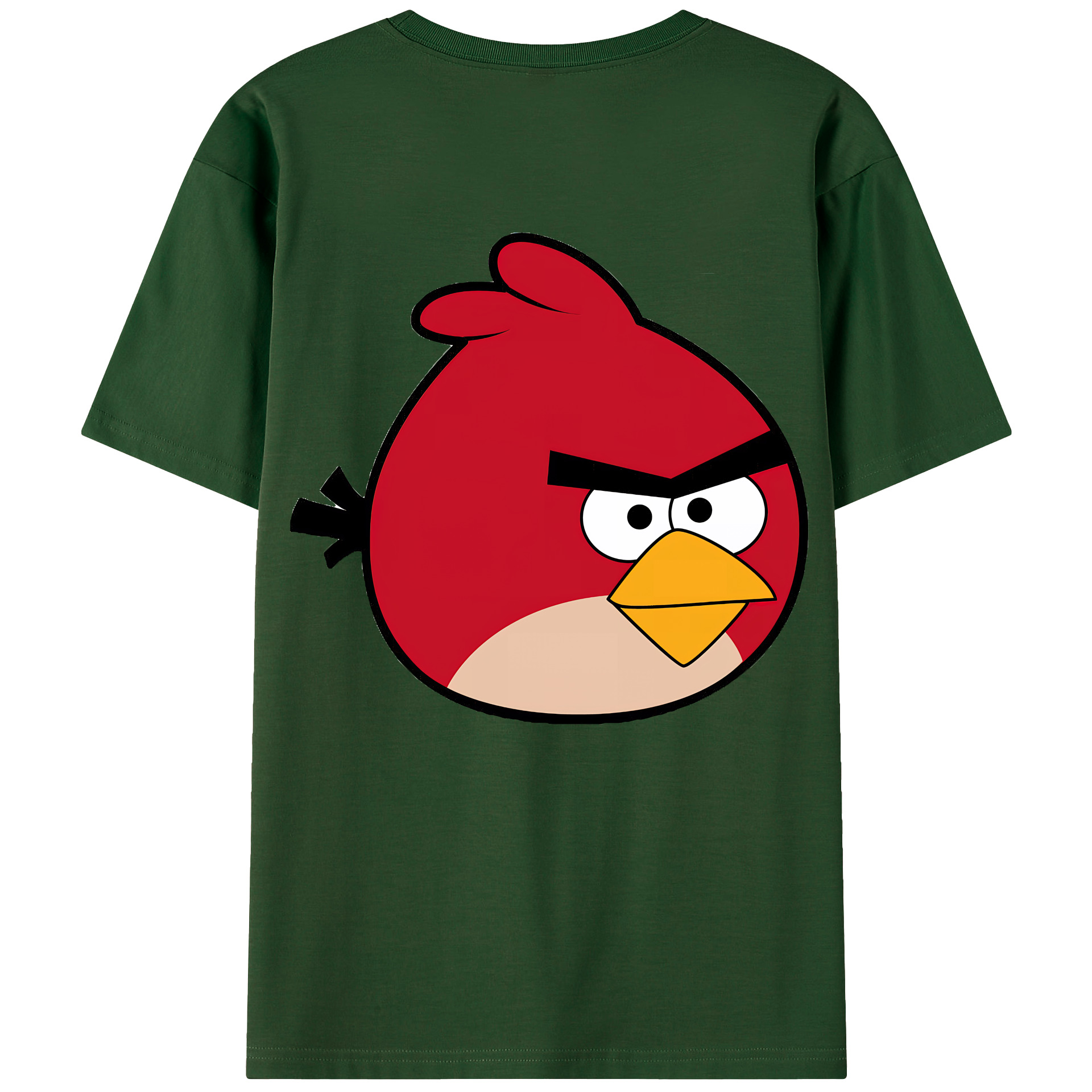 （画像用） Angry Birds アングリーバード 綿100％半袖Tシャツ（背面プリント）
